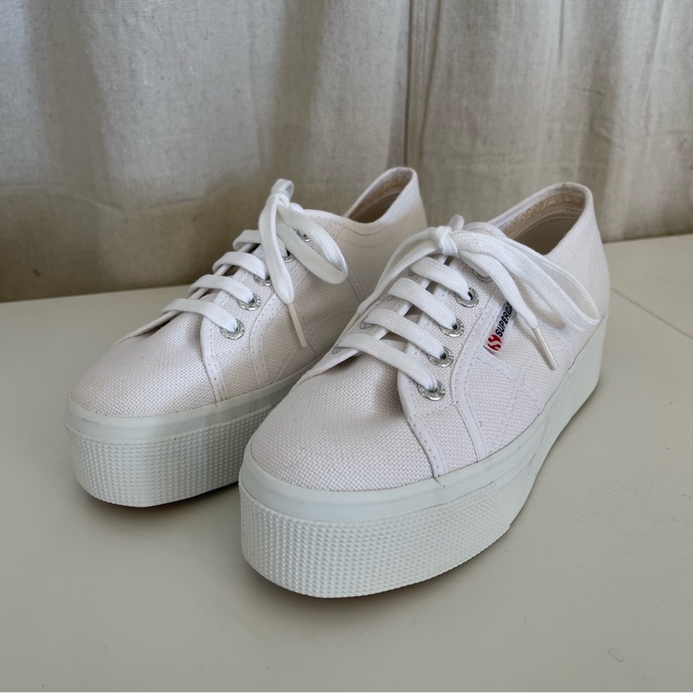 NIB Superga Platform Sneakers in White